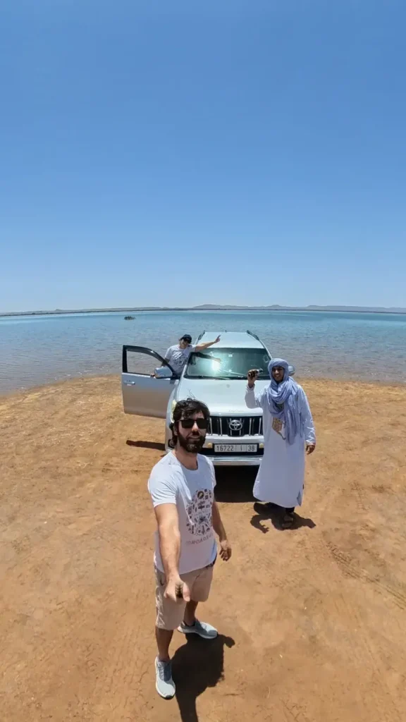 Private 4x4 by desert lake