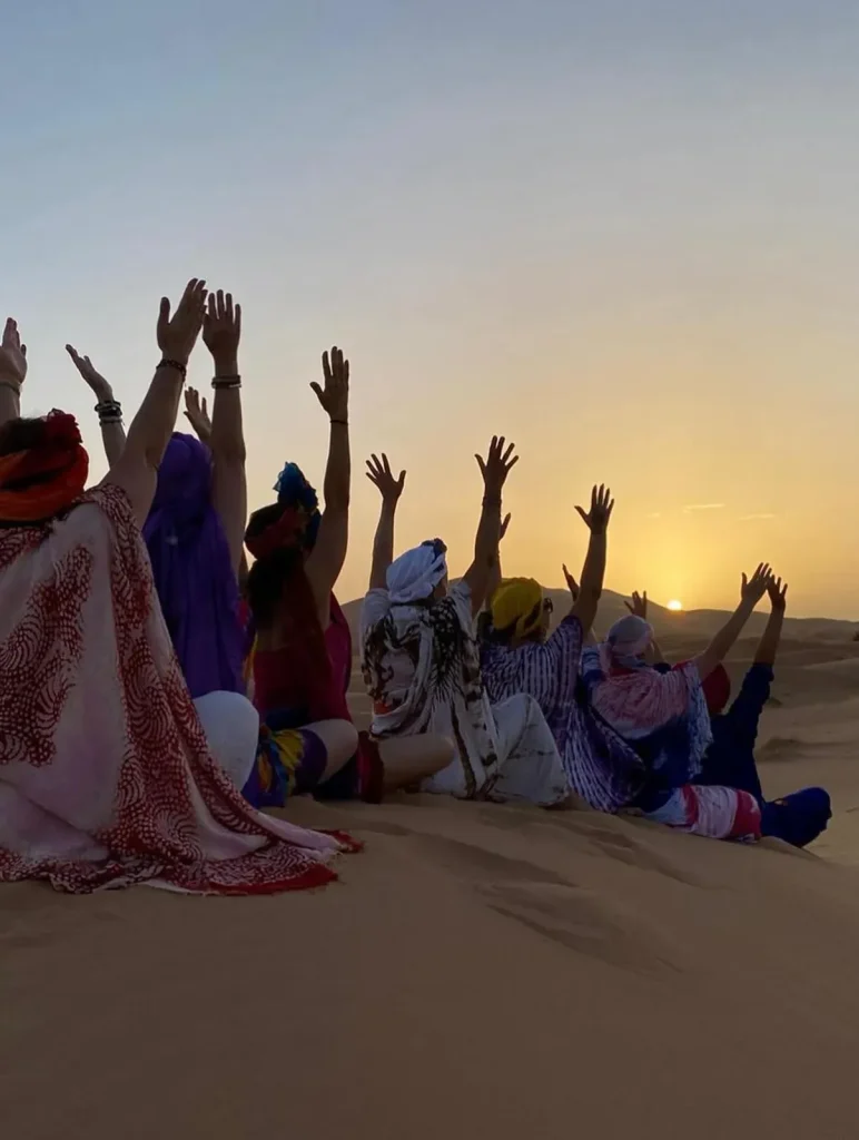 Sunset dunes erg chebbi guests